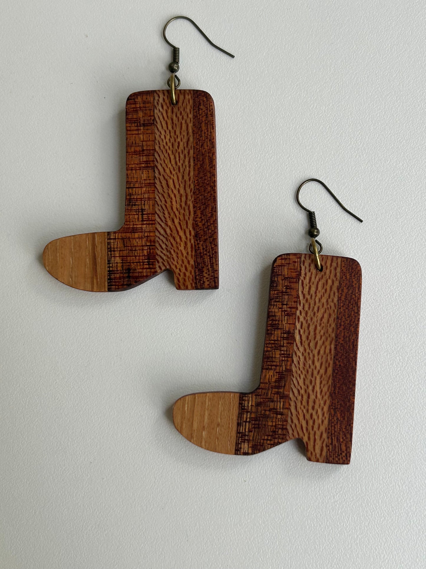 Wood Striped Boots
