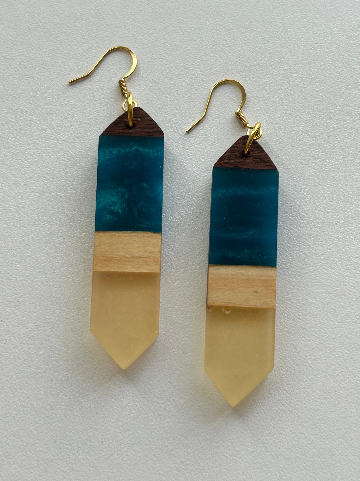 Jags Teal and Gold Dangle