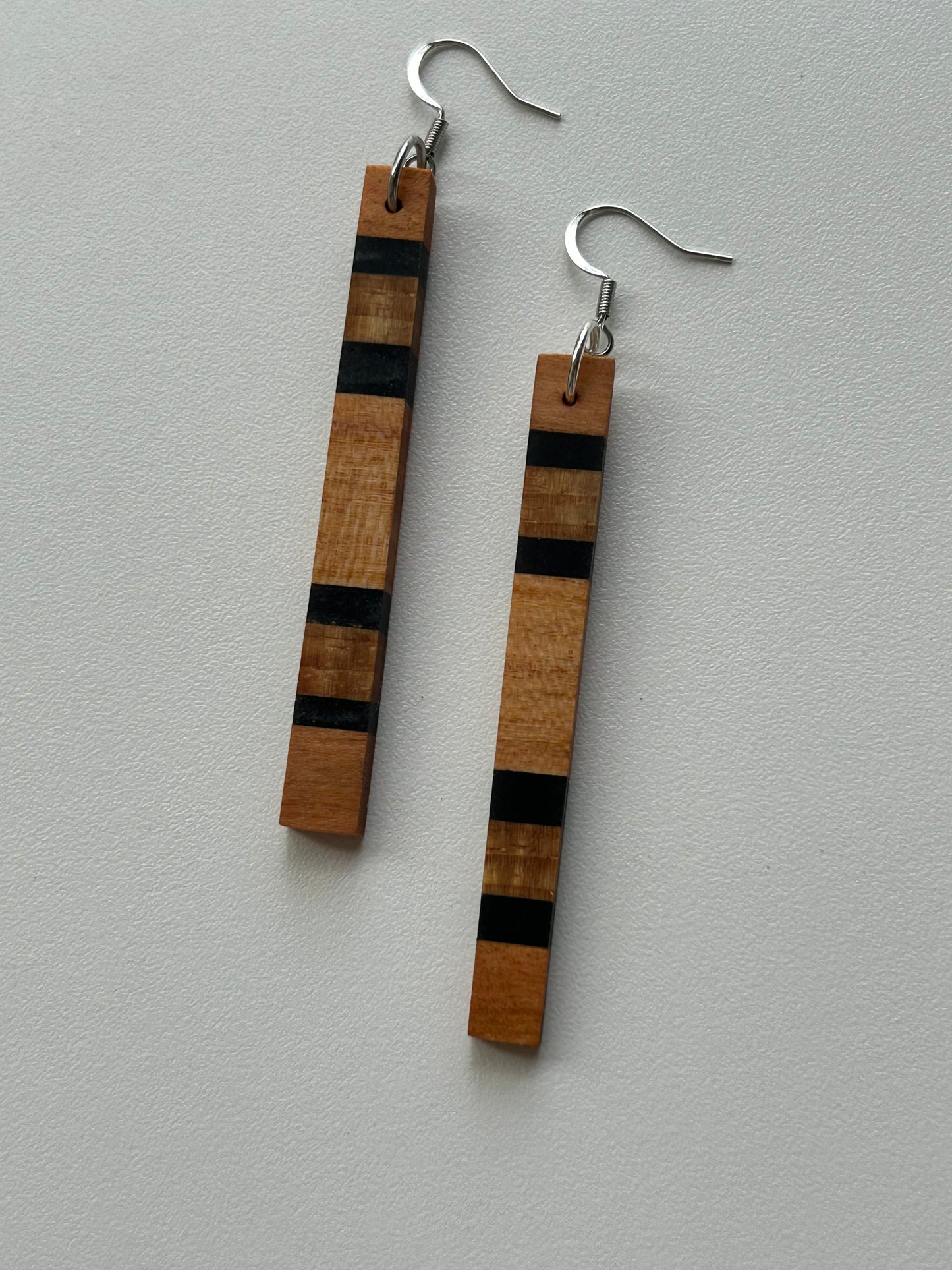 Cherry and Pecan w/ Black Onyx Stripes Skinny