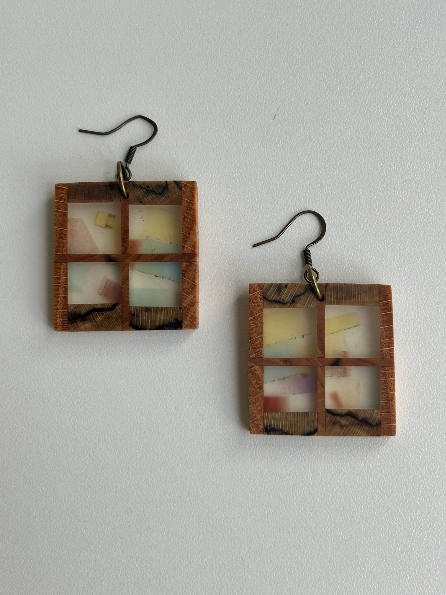 Oak, Pecan and Resin Windows