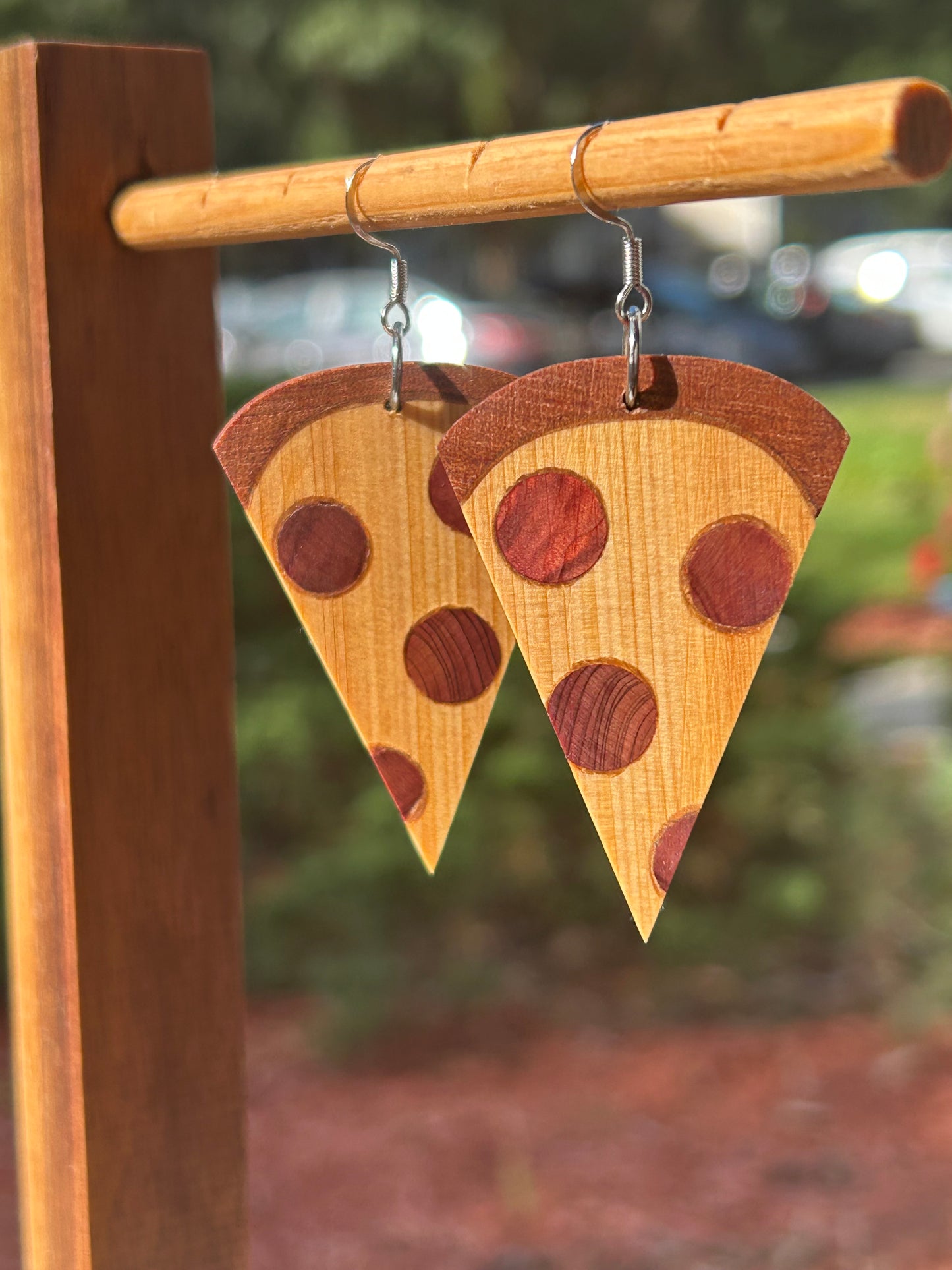 Pepperoni Pizza Earrings